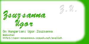 zsuzsanna ugor business card